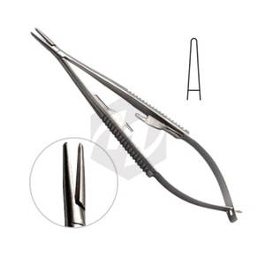 Castroviejo Needle Holder Straight 14cm Surgical Micro Needle Driver Lock Instrument Suturing Ophthalmic Dental <b>Microsurgery</b> - Product Image 1