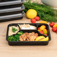 Boîte à lunch rectangulaire ronde et carrée à emporter pour micro-ondes de qualité alimentaire Récipient alimentaire en plastique jetable avec couvercle fabriqué au Vietnam