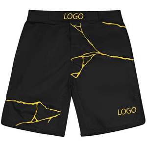 Fournisseur direct d'usine de shorts MMA de qualité supérieure pour la vente en ligne, vêtements d'arts martiaux respirants avec logo frontal pour la lutte - Product Image 1