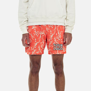 Pantalones cortos informales de 100% algodón con logotipo personalizado al por mayor, pantalones cortos deportivos para entrenamiento en pista en blanco gris claro de verano para hombre - Product Image 4