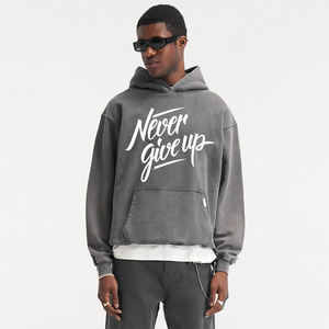 Pull à capuche imprimé Dtf et sweat-shirt pour hommes logo personnalisé à capuche manches longues en coton polaire - Product Image 3