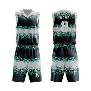 Uniforme de basket-ball personnalisé pour les jeunes à bas quantité minimale de commande ensemble haut Sublimation imprimer nom numéro Logo conception pour les Clubs de l'équipe scolaire vêtements de basket-ball - Product Image 1