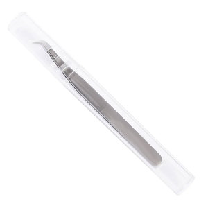 Pinzas para Pestañas de Acero Inoxidable con Punta Lisa, Duraderas, de 10 mm de Longitud, con Logotipo Personalizado y Marca Privada, de Alta Calidad - Product Image 2