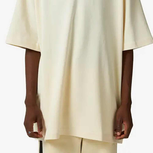 เสื้อยืดแขนสั้นของผู้ชายเสื้อสตรีทแวร์น้ำหนักเบาระบายอากาศได้ดีผ้าคอตตอน100% โลโก้ได้ตามต้องการ - Product Image 5