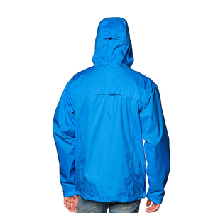 Veste de pluie imperméable et légère pour hommes Manteau de pluie à capuche respirant avec fermeture éclair Vente en gros de conception personnalisée OEM Outdoor - Product Image 5