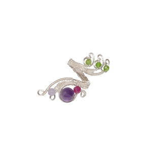 beGems - Peacock Tail Wave Ring for Elegant Handmade Jewelry - Product Image 1
