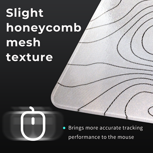Tapis de souris de jeu en verre XVX, professionnel, grand, 410 mm * 310 mm, style artistique, blanc, surface dure <span class=keywords><strong>topographique</strong></span>, précision améliorée, tapis de bureau - Product Image 4