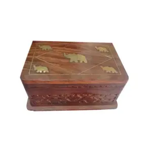 Boîte à bijoux en bois antique pour la maison et le mariage Nouveau design Boîte en bois faite à la main Fabricant en gros fournisseur en Inde