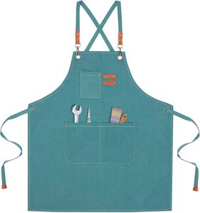 Peluquería Delantal Cocina Restaurante y Artesanía Servidor Camarera Delantal Corto - Product Image 5