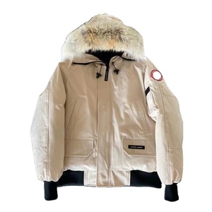 1.1 Style classique haute demande vêtements d'extérieur chauds manteau coupe-vent chaud réel fourrure de Coyote hiver hommes canadien Wnd Parka duvet d'oie - Product Image 1