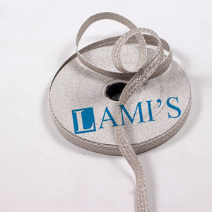 Handmade 10mm Knitted Braided <b>Trim</b> 25 Meter Roll for Shoes Officer Trousers Custom Metallic Textile Craft Custom Logo Wholesale - Product Image 2
