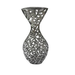 Silver Plated Metal Flower <b>Vase</b> wedding decoration centerpiece Center Table Decoration Room Decoration Floor <b>Vase</b> available - Product Image 2