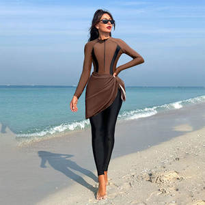 <span class=keywords><strong>ชุด</strong></span><span class=keywords><strong>ว่า</strong></span><span class=keywords><strong>ย</strong></span><span class=keywords><strong>น้ำ</strong></span>มุสลิมสี<span class=keywords><strong>น้ำ</strong></span>ตาลเข้มแบบ<span class=keywords><strong>เต็มตัว</strong></span> พร้อมกระโปรงถอดได้ สำหรับกิจกรรมทาง<span class=keywords><strong>น้ำ</strong></span> - Product Image 2