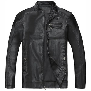 Veste de moto en cuir de course automobile personnalisée avec col montant et logo avant imperméable et respirante pour l'extérieur unisexe - Product Image 5