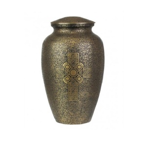 Handmade Red Premium Mosaic Glass Cremation Urn Luxury Adult Ashes Memorial Funeral Urn OEM Wholesale Supplier. - Product Image 3