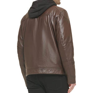 Chaqueta de cuero para hombre de diseño personalizado y abrigo de cuero único para hombre para invierno cálido y uso diario - Product Image 4