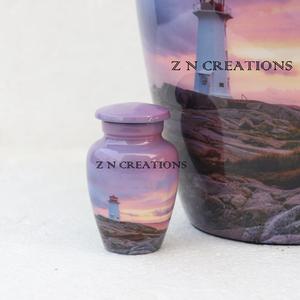 Urna de cremación de aluminio personalizada de alta calidad hecha a mano por técnica de fundición para cenizas de adultos con opciones de impresión personalizadas - Product Image 4