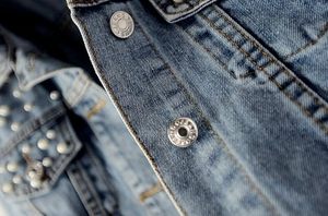 Veste en jean streetwear personnalisée de haute qualité 100% veste en jean délavé en coton pour hommes et femmes - Product Image 6