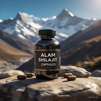 Capsules de poudre de Shilajit de l'Himalaya séchées au soleil de haute qualité, 100 % pure et naturelle, acide fulvique, soutien immunitaire, pour adultes, 60 pièces