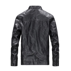 Veste de motard en cuir véritable léger d'hiver au design personnalisé en gros Mode d'équitation décontractée unisexe pour hommes - Product Image 5