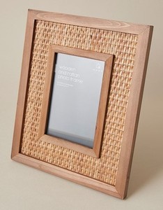 Acube Industries Cadre photo imprimé numérique en rotin fait à la main en bois urbain Support de table en métal personnalisé pour les décorations de mariage à la maison - Product Image 2