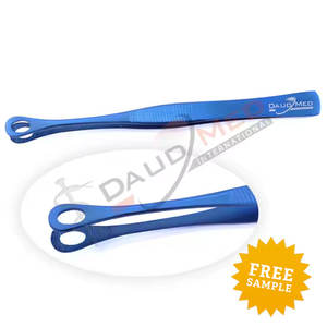 Pince à épiler à pointe enduite bleue non fendue 5.8 bonne alternative aux pinces régulières à prix abordable pince éponge de la plus haute qualité - Product Image 3