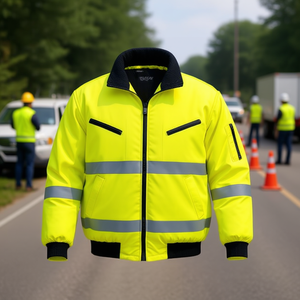 Chaqueta de Piloto Amarilla de Alta Visibilidad para Seguridad y Supervivencia, Equipo de Visibilidad Mejorada - Product Image 3