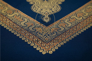 Shemagh Kashmirí Dorado, Diseño Personalizado, Transpirable, Mezcla de Lana, Ligero, Alta Calidad, Resistente - Product Image 6
