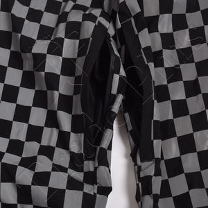 Top Selling Outdoor Black Snow <b>Pants</b> with Grey Reflective Checker Print Waterproof Ski <b>Cargo</b> <b>Pants</b> with Zipper Pockets - Product Image 6