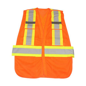 With logo Custom Led <b>Work</b> Engineer Reflective Safety Clothing <b>Jacket</b> Industrial <b>Construction</b> High Visible Mesh Safety Vest - Product Image 1