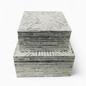 Caja de Joyería de Nácar, Fabricación OEM y ODM, Venta al por Mayor, Incrustaciones de Concha Hechas a Mano, Proveedor de Vietnam - Product Image 1