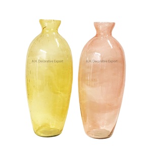 Jarrón de cristal colorido creativo de estilo nórdico para decoración del hogar de bodas, nuevo jarrón moderno, jarrón cilíndrico de cristal colorido al mejor precio - Product Image 6