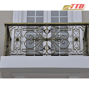 Barandillas de hierro forjado con elementos mixtos modernos y vintage de Vietnam para hoteles, casas particulares, construcciones arquitectónicas de lujo - Product Image 6