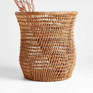 Algarve <b>Small</b> <b>Light</b> Brown Woven Vase Made in Vietnam Ecofriendly material for Home Decor and tableware decoration Wholesale - Product Image 3
