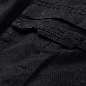 กางเกงคาร์โก้ขาสั้นลำลองฤดูร้อนผ้าฝ้ายโพลีเอสเตอร์ระบายอากาศได้มีกระเป๋าหลายกระเป๋ากางเกงสไตล์สตรีทเอวกลางแบนด้านหน้า - Product Image 5