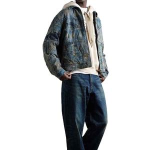 Veste en jean vintage faite à la main pour hommes Solid Traders, effet délavé, style streetwear, personnalisable, respirante et écologique - Product Image 2