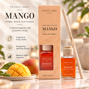 Difusor de Aroma de Mango de Marca Privada 90ml OEM |   Fragancia Tropical Frutal para el Hogar |   Hecho en España, UE - Product Image 2
