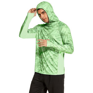 Sweat à capuche léger UPF 50 pour la chasse et la pêche, imperméable, séchage rapide, respirant, manches longues, unisexe, OEM personnalisé - Product Image 1