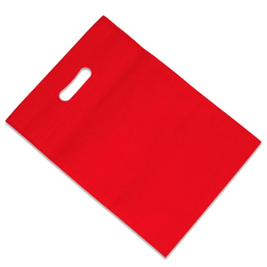 Bolsa de transporte desechable de Color rojo sólido con corte en D de tela no tejida promocional a precios asequibles a la venta por exportadores - Product Image 3