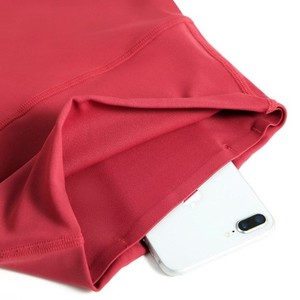 Venta al por mayor de encargo de cintura alta deportes entrenamiento Yoga pantalones Leggings para mujeres suave gimnasio Fitness Leggings - Product Image 6