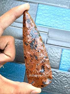 Colección de Puntas de Flecha de Obsidiana Caoba Talladas a Mano, Puntas de Lanza de Cristal Natural, Juego de Exhibición de Piedras Preciosas para Coleccionistas - Product Image 5