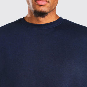 Alta calidad francés Terry algodón personalizado grueso liso Street Wear O cuello sudadera para hombres sudadera de gran tamaño - Product Image 5