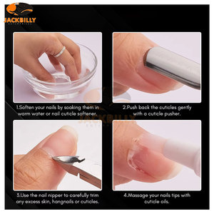 <b>Cuticle</b> Nippers Pink <b>Cuticle</b> Trimmer Extremely Sharp Full Jaw <b>Cuticle</b> <b>Cutter</b> Nail Care Tool Manicure Home Salon Use - Product Image 5