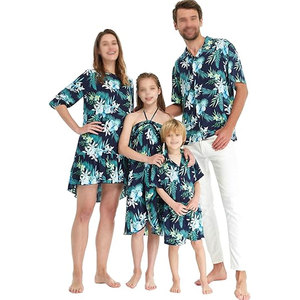 Conjunto familiar a juego listo para las vacaciones, ropa suave y cómoda, perfecta para viajes de verano, visitas a complejos turísticos y eventos familiares - Product Image 1