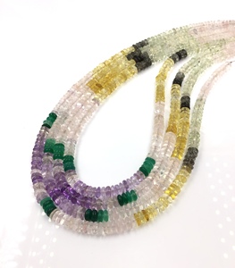 110.00กะรัตพลอยธรรมชาติกึ่งผสมอัญมณีลูกปัดเรียบสำหรับการทำเครื่องประดับ - Product Image 3