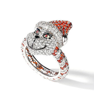 Jeulia Christmas Monster Inspired Sterling <b>Silver</b> Fine <b>Ring</b> - Product Image 3