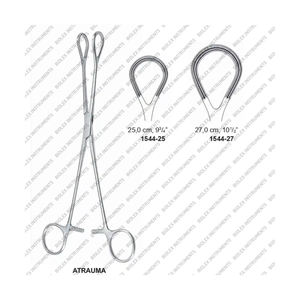 Manual de acero inoxidable ATRAUMA Fórceps de agarre intestinal y de tejido Base de instrumentos quirúrgicos Duval Acero inoxidable - Product Image 1