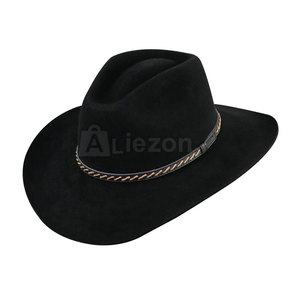 Nouvelle mode de chapeaux de cowboy occidentaux en cuir à bas quantité minimale de commande Service OEM Chapeaux d'équitation personnalisés à des prix abordables de fabricant professionnel - Product Image 2