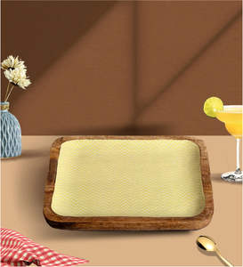 Plato DE SERVICIO DE MDF impreso en madera con diseño de simulación, acabado brillante - Product Image 1