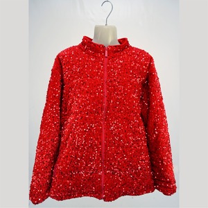 Veste en sequins unie pour femmes, mode d'hiver, tricotée, respirante, séchage rapide, brillante, scintillante, veste bomber de haute qualité - Product Image 6